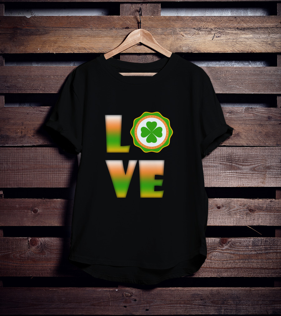 Love Irish Clover St. Patrick's Day T-Shirt