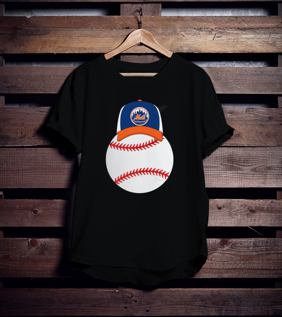 New York Mets Mickey Mouse Baseball Cap T-Shirt