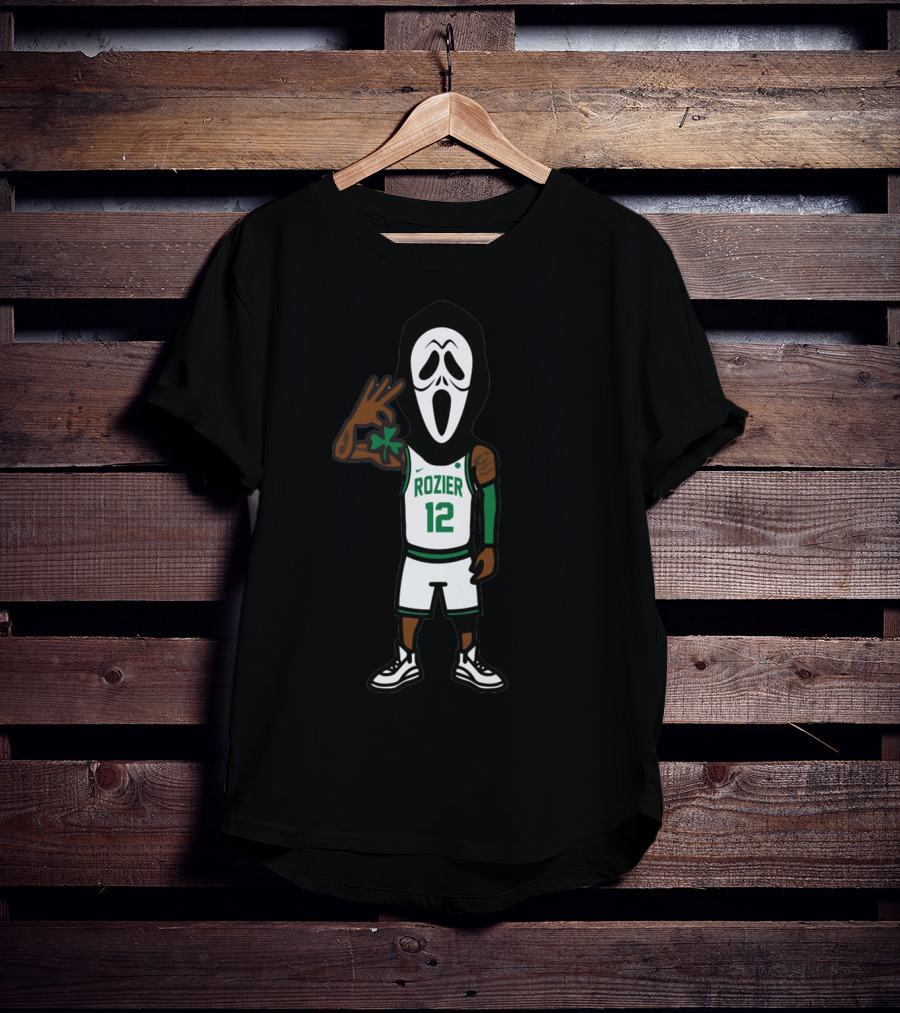 Scary Terry Rozier 12 Basketball Scream Mask Celtics Style T-Shirt