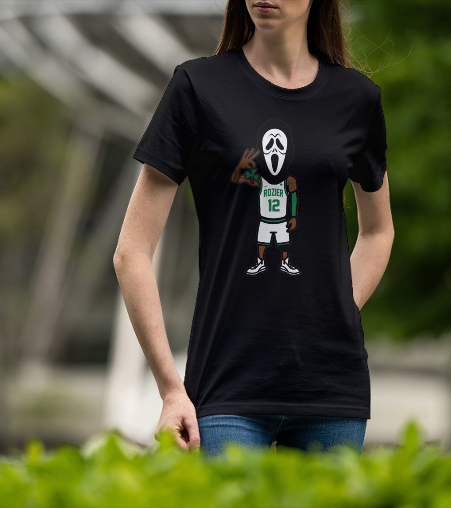 Scary Terry Rozier 12 Basketball Scream Mask Celtics Style T-Shirt