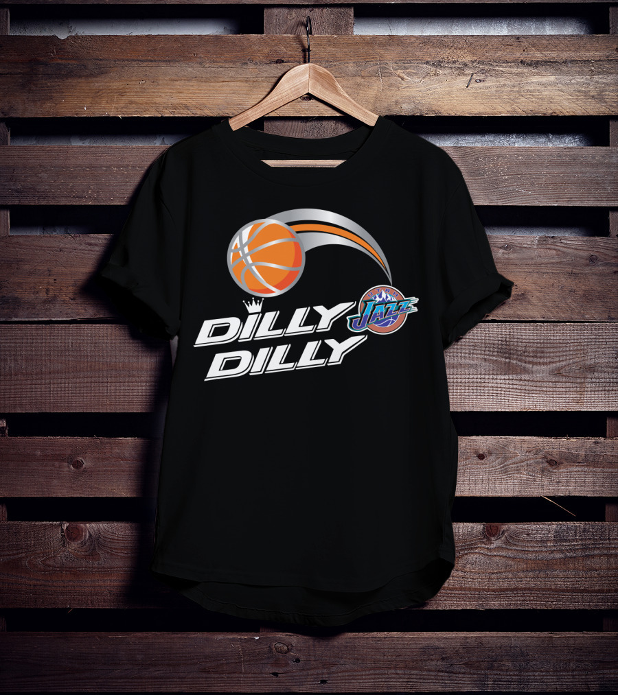 Dilly Dilly Utah Jazz Basketball Logo Swoosh T-Shirt
