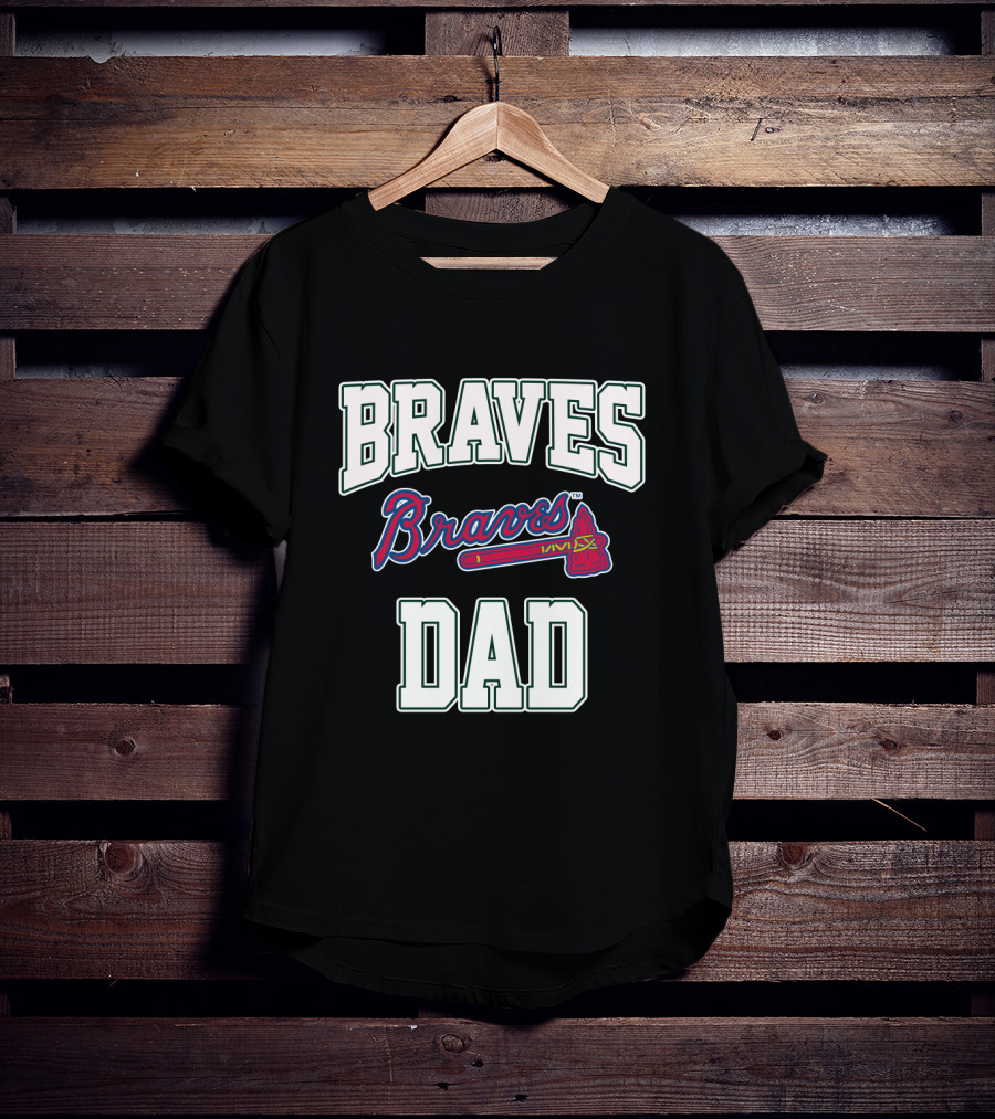 Braves Dad Atlanta Braves Iconic Logo Baseball T-Shirt