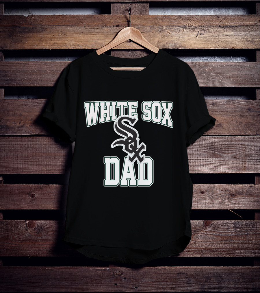 Chicago White Sox Dad Fan Logo White Sox T-Shirt
