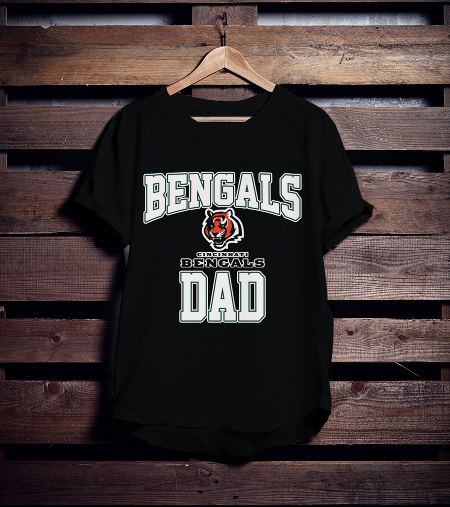 Cincinnati Bengals Dad Fathers Day Bengals Tiger T-Shirt