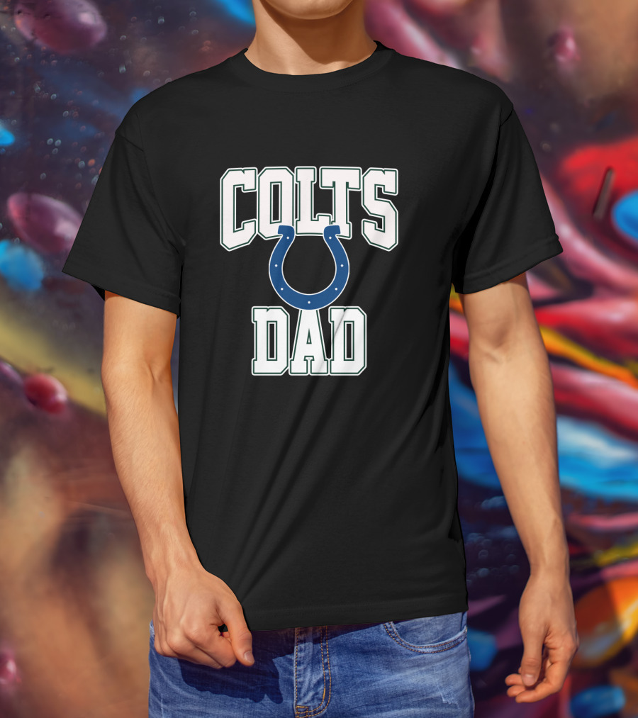 Indianapolis Colts Dad Football Fan Father’s Day T-Shirt
