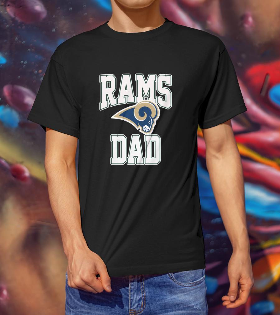 Los Angeles Rams Dad Father's Day Gift T-Shirt