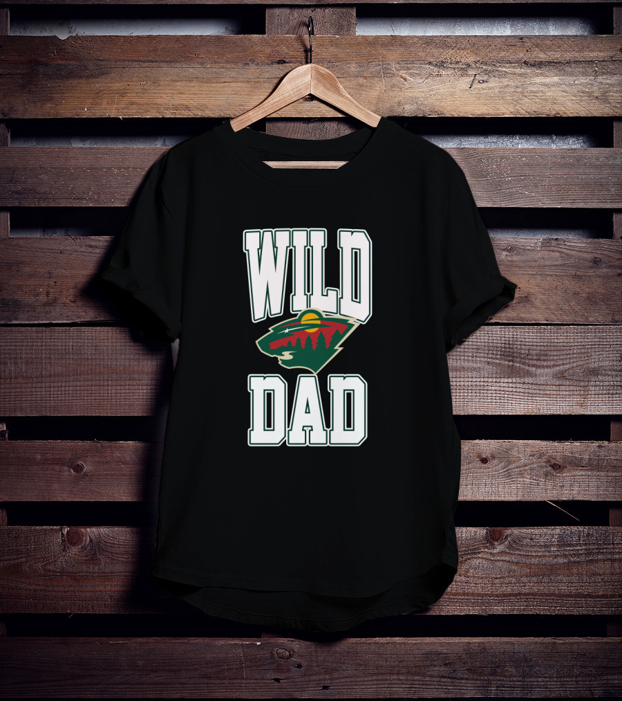 Minnesota Wild Dad Hockey Fan Tribute Team T-Shirt