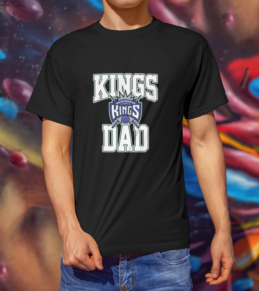 Sacramento Kings Dad Best Fathers Day Basketball Fan T-Shirt