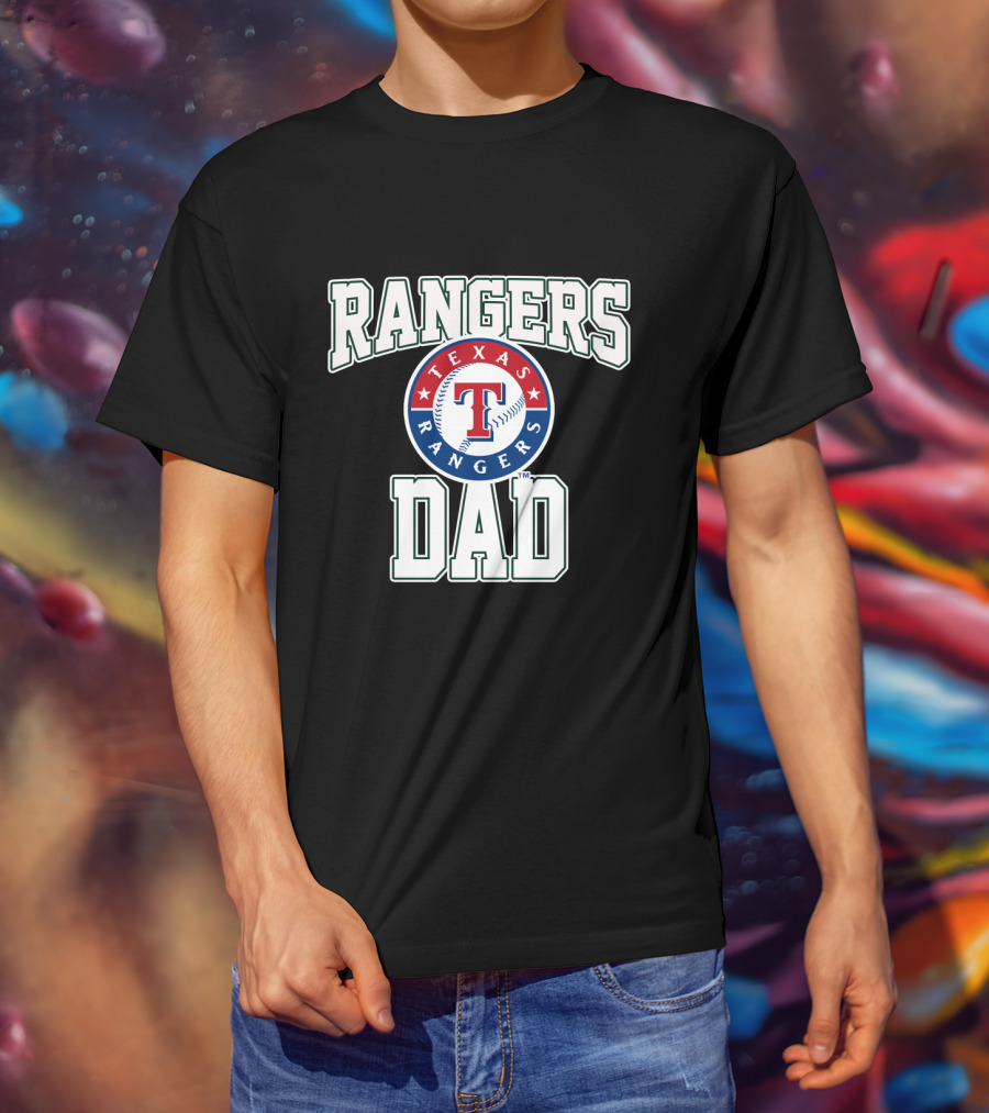 Texas Rangers Dad Official Team Logo Rangers T-Shirt