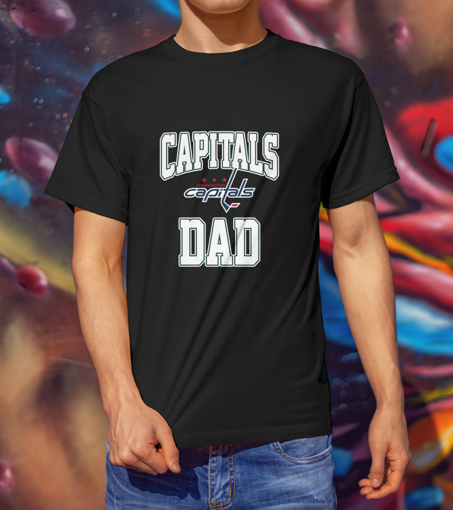 Washington Capitals Dad Proud Supporter Fan Gear T-Shirt