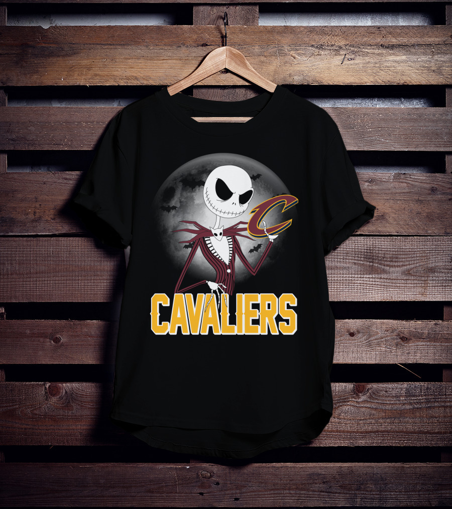 Jack Skellington Cavaliers Halloween Cleveland T-Shirt