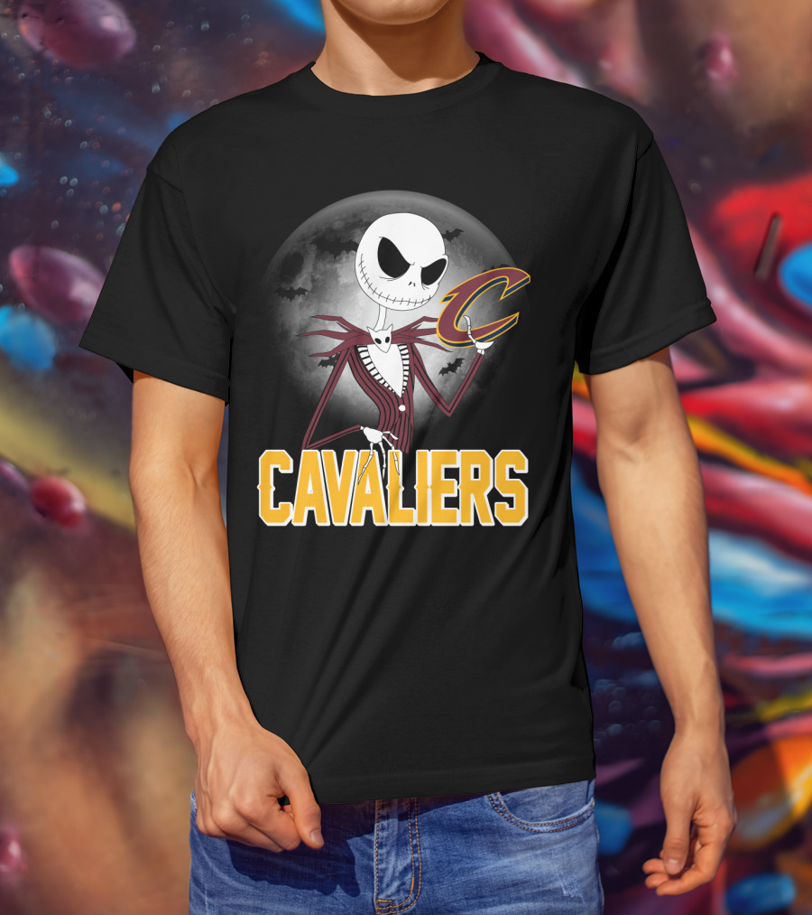 Jack Skellington Cavaliers Halloween Cleveland T-Shirt