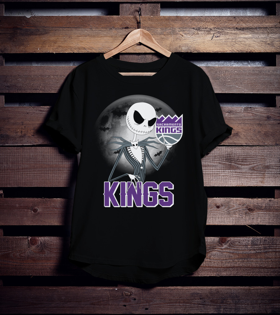 Kings Halloween Jack Skellington Sacramento T-Shirt