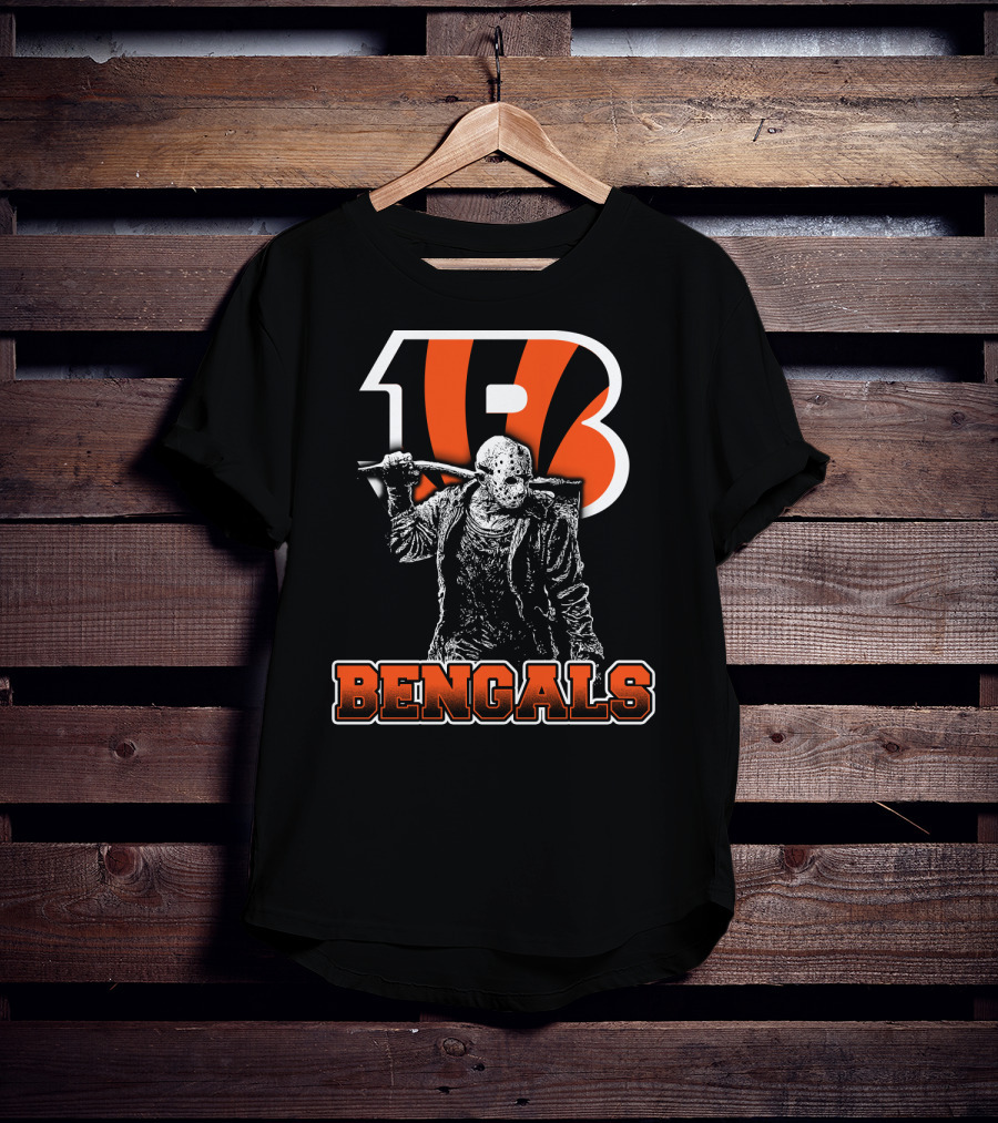 Jason Voorhees Cincinnati Bengals Logo Bengals T-Shirt