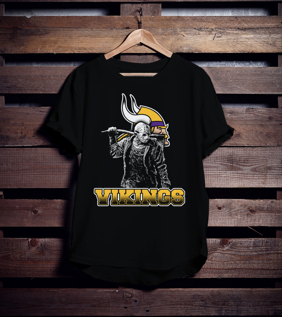 Jason Voorhees Minnesota Vikings Mashup T-Shirt