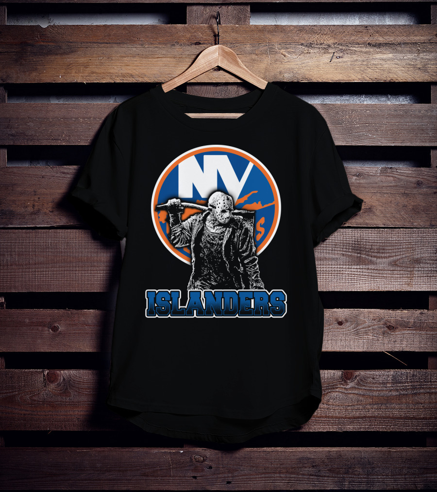 Ny Islanders Fans Unite With Jason Voorhees Hockey Mask T-Shirt