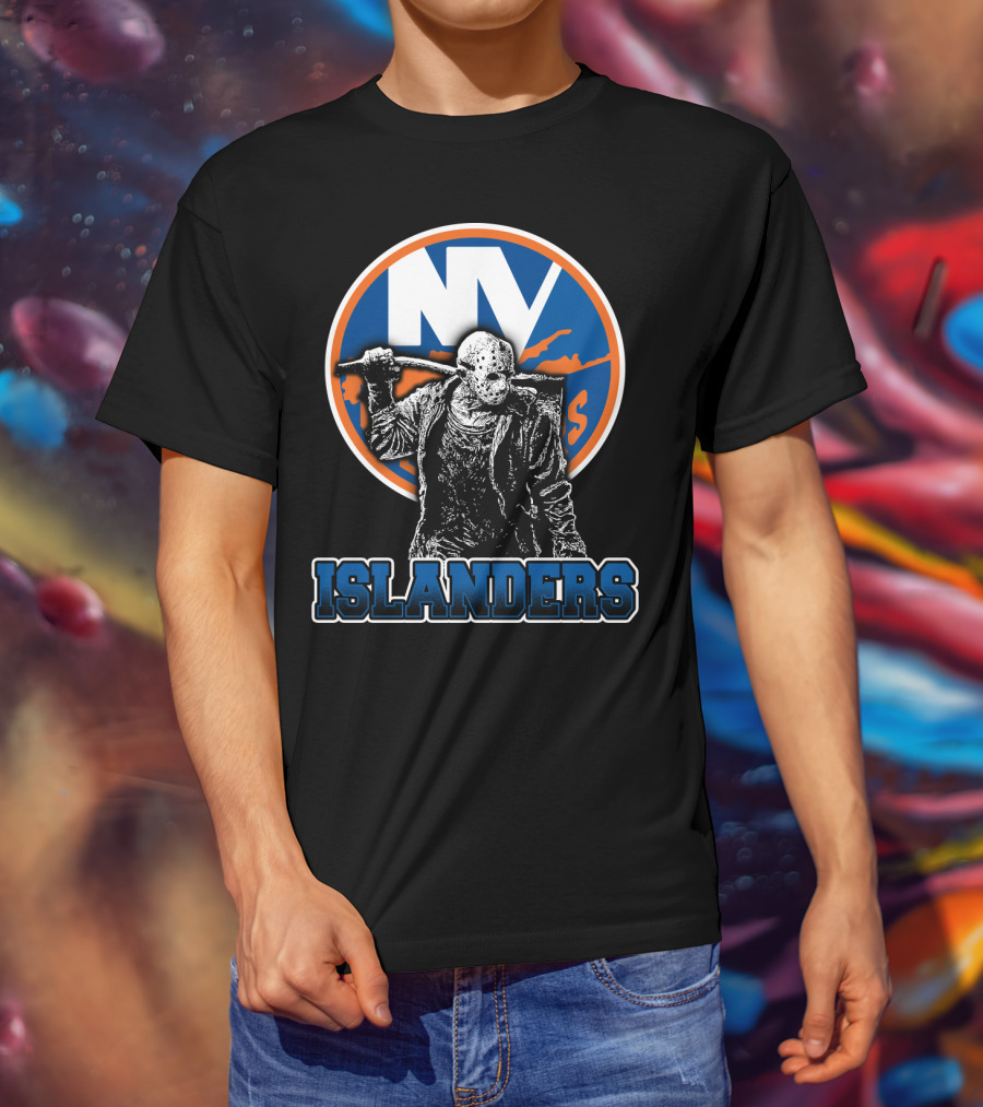 Ny Islanders Fans Unite With Jason Voorhees Hockey Mask T-Shirt