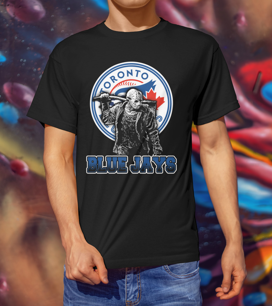 Jason Voorhees Toronto Blue Jays Crossover With Iconic T-Shirt