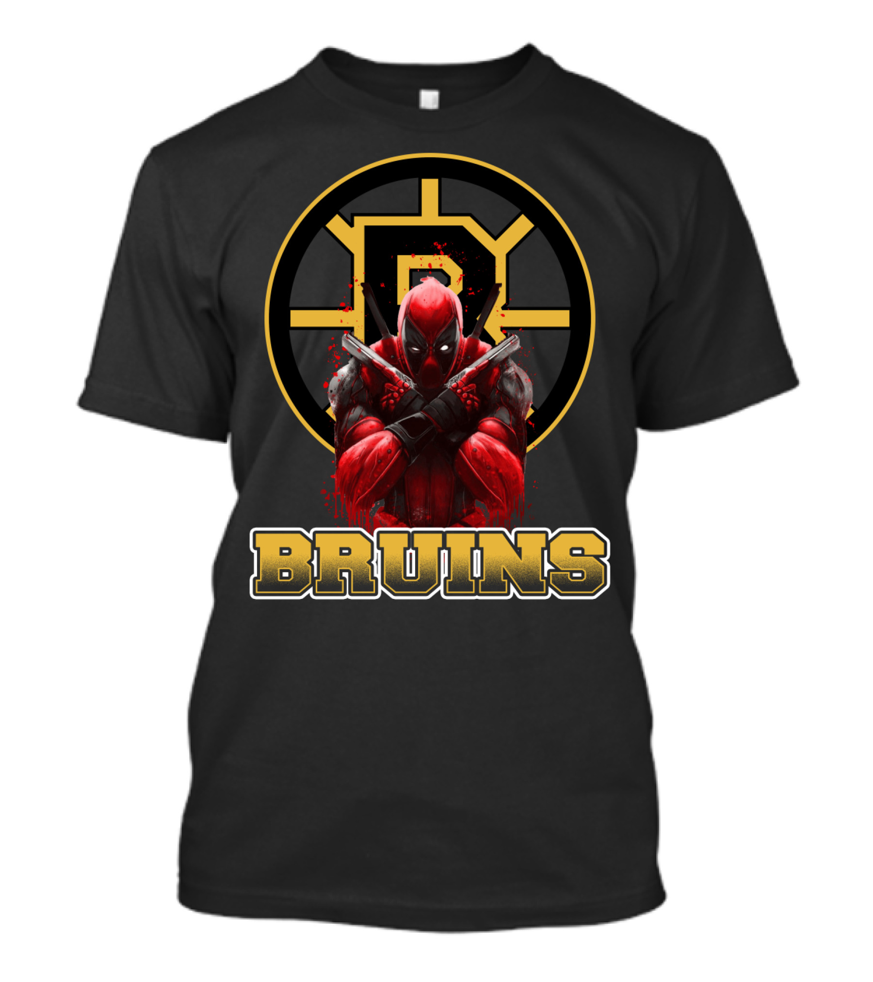 Boston Bruins Deadpool Crossover Fan T-Shirt