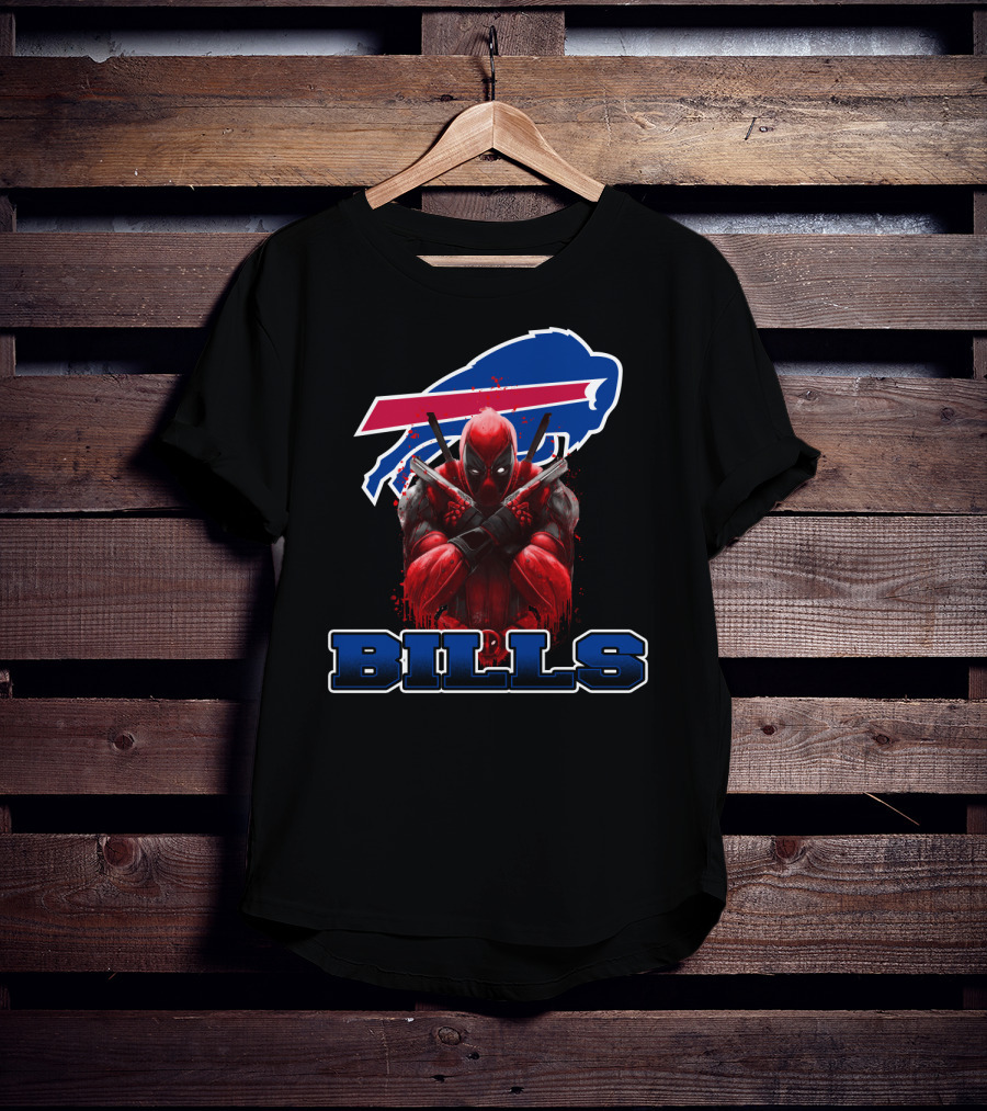 Buffalo Bills Deadpool Fans Mashup T-Shirt