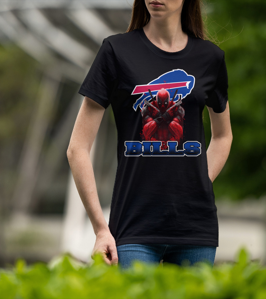 Buffalo Bills Deadpool Fans Mashup T-Shirt