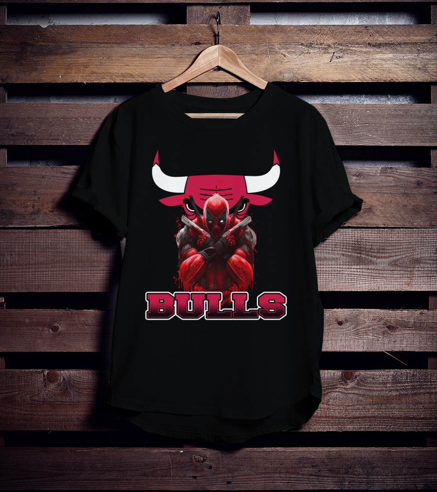 Chicago Bulls Deadpool Collaboration Fans T-Shirt