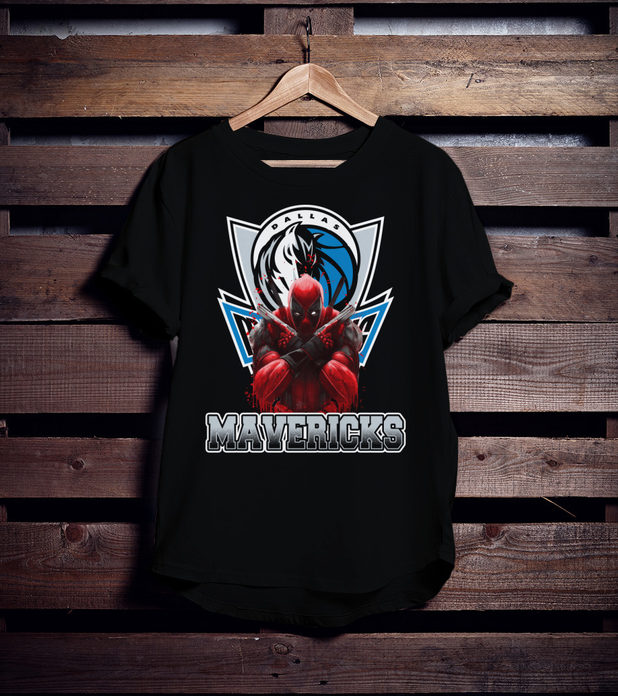 Dallas Mavericks Deadpool Crossover T-Shirt