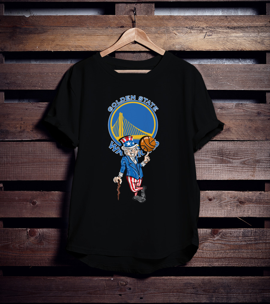 Golden State Warriors Uncle Sam 4Th July Basketball Celebration T-Shirt
