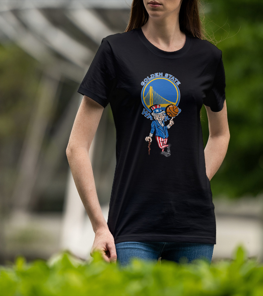 Golden State Warriors Uncle Sam 4Th July Basketball Celebration T-Shirt