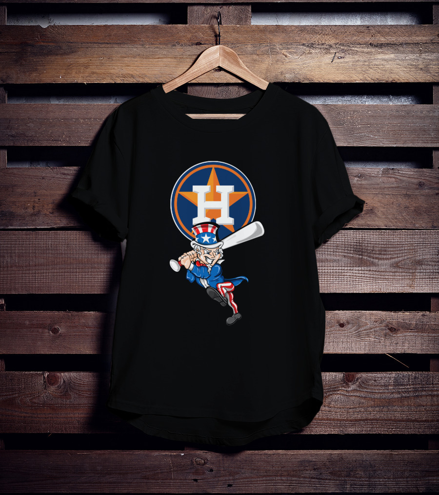 Houston Astros Uncle Sam July 4Th Baseball T-Shirt