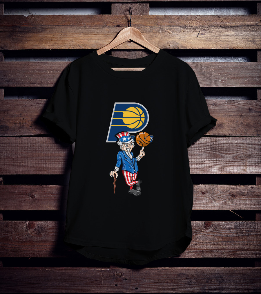 Indiana Pacers Uncle Sam Patriotic 4Th Of July Basketball T-Shirt