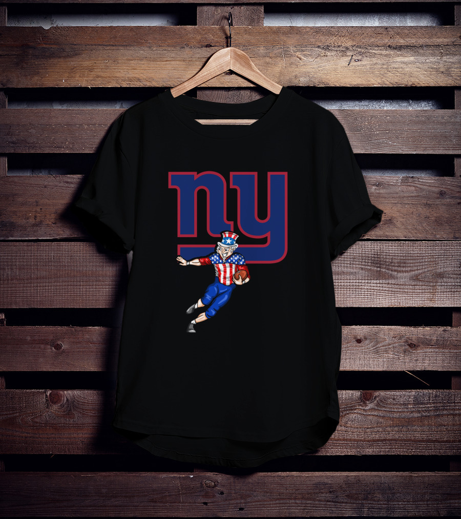 New York Giants Uncle Sam 4Th Of July Football Celebration T-Shirt