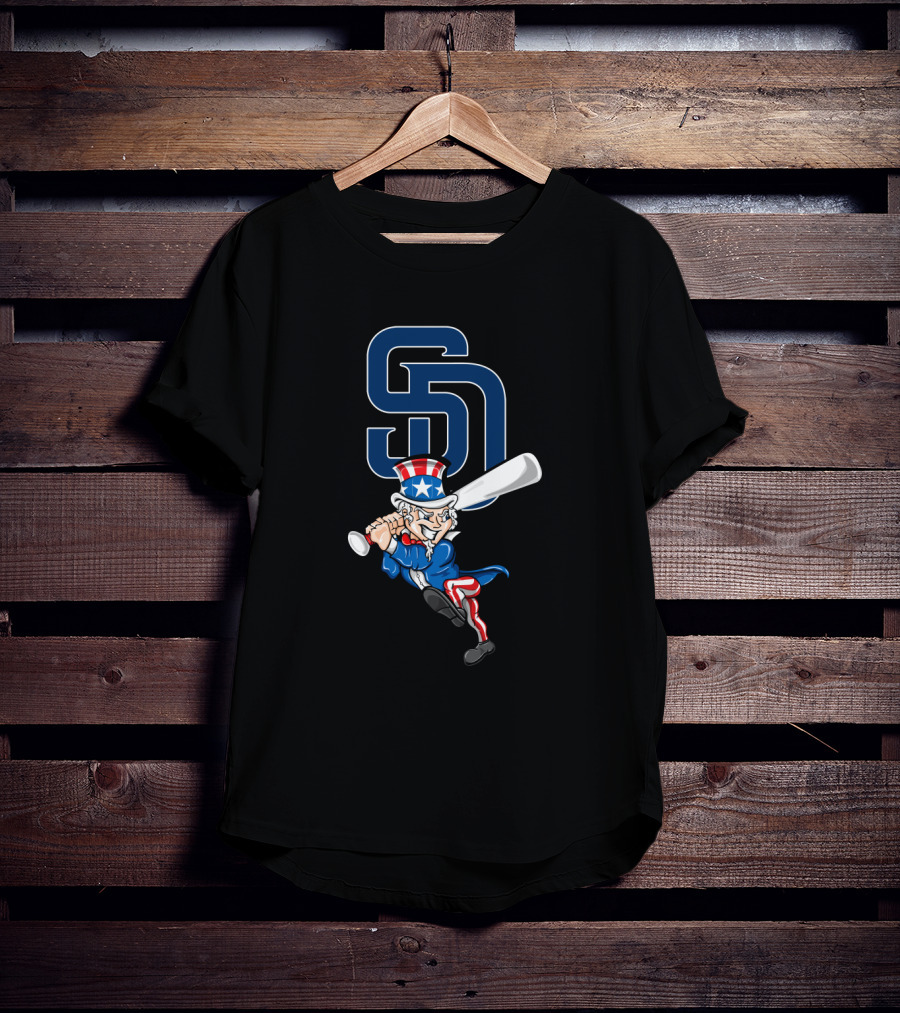 San Diego Padres Uncle Sam 4Th July Baseball T-Shirt