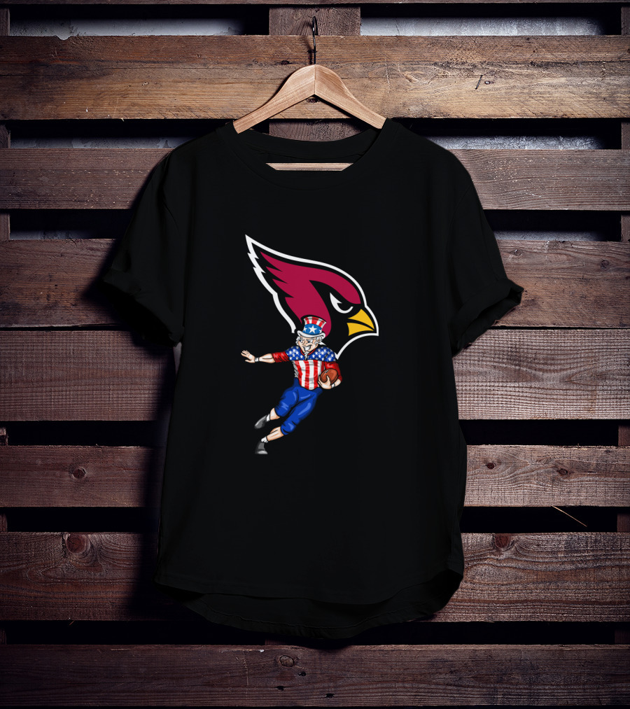 Arizona Cardinals Uncle Sam 4Th July Football Celebration Gear T-Shirt