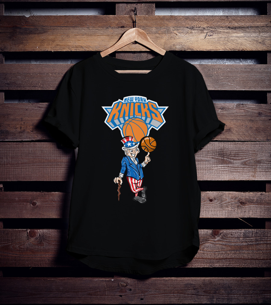 New York Knicks Uncle Sam Basketball 4Th Of July Celebration T-Shirt