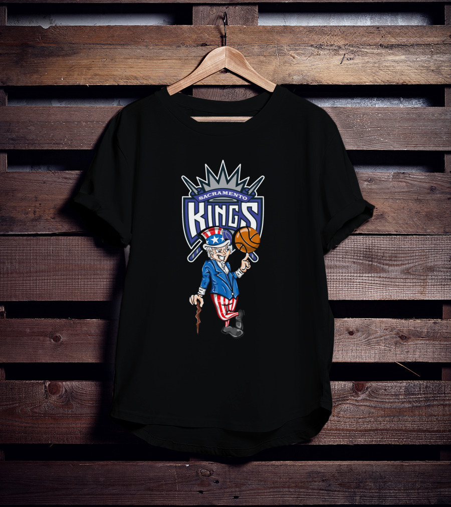 Sacramento Kings Uncle Sam Basketball 4Th Of July T-Shirt