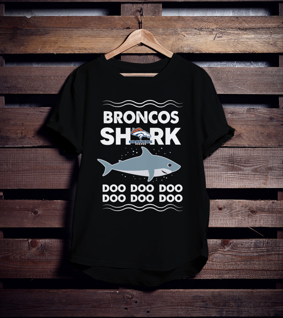 Broncos Shark Doo Doo Doo Denver Football Fan T-Shirt