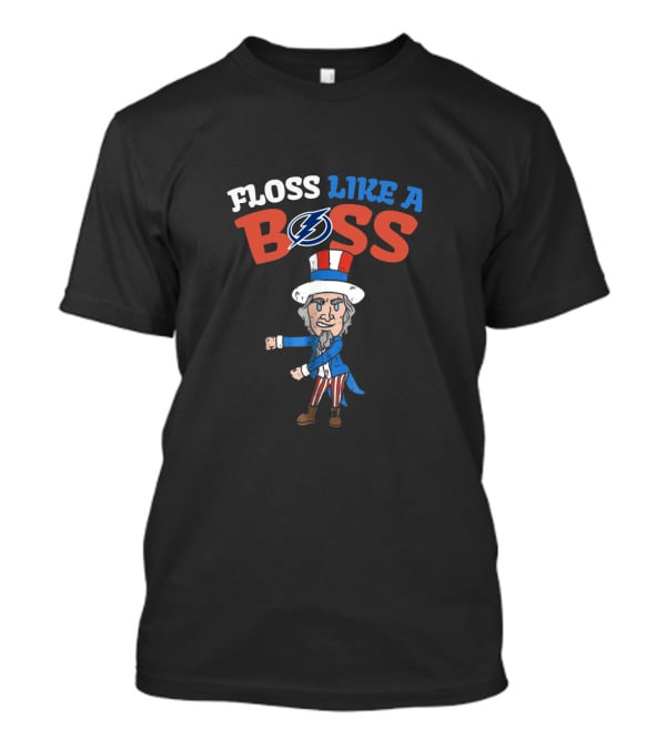 Floss Like A Boss Tampa Bay Lightning Uncle Sam Dance 4Th July T-Shirt