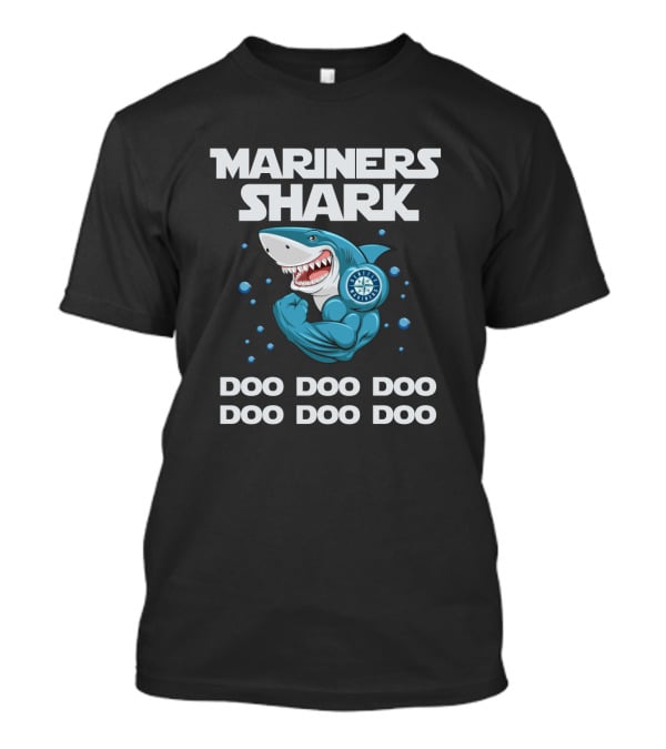 Mariners Shark Doo Doo Doo Catchy Nautical Seattle Baseball T-Shirt