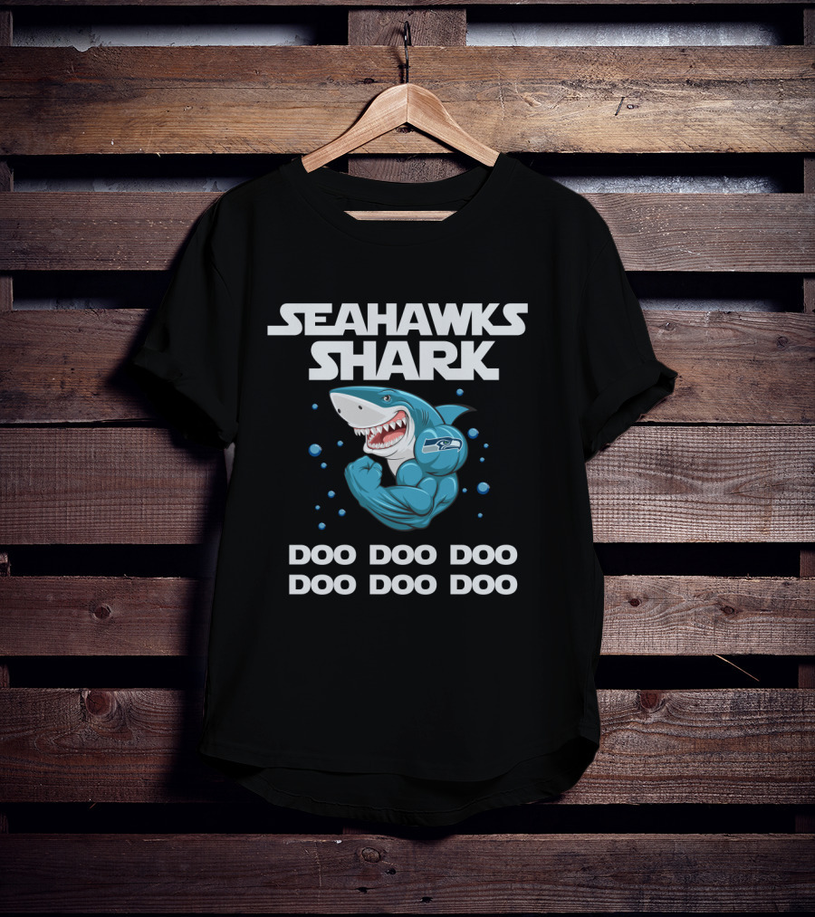 Seahawks Shark Doo Doo Doo Featuring Seattle Seahawks T-Shirt
