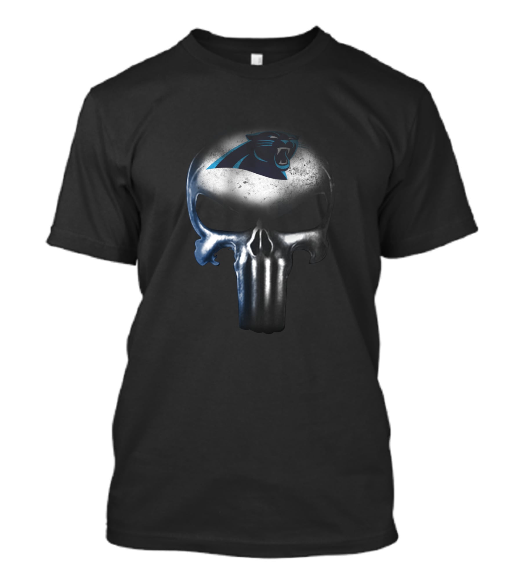 Carolina Panthers Fans Punisher Skull Logo Edition T-Shirt