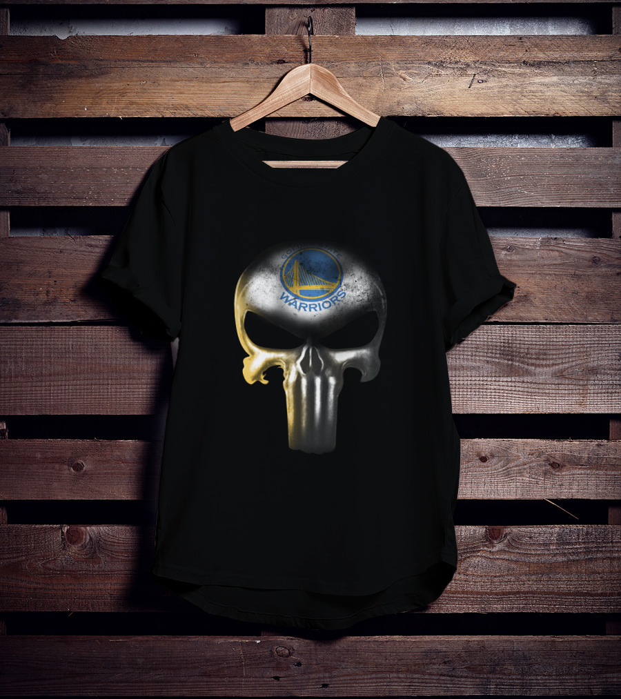 Golden State Warriors Punisher Skull Fan T-Shirt