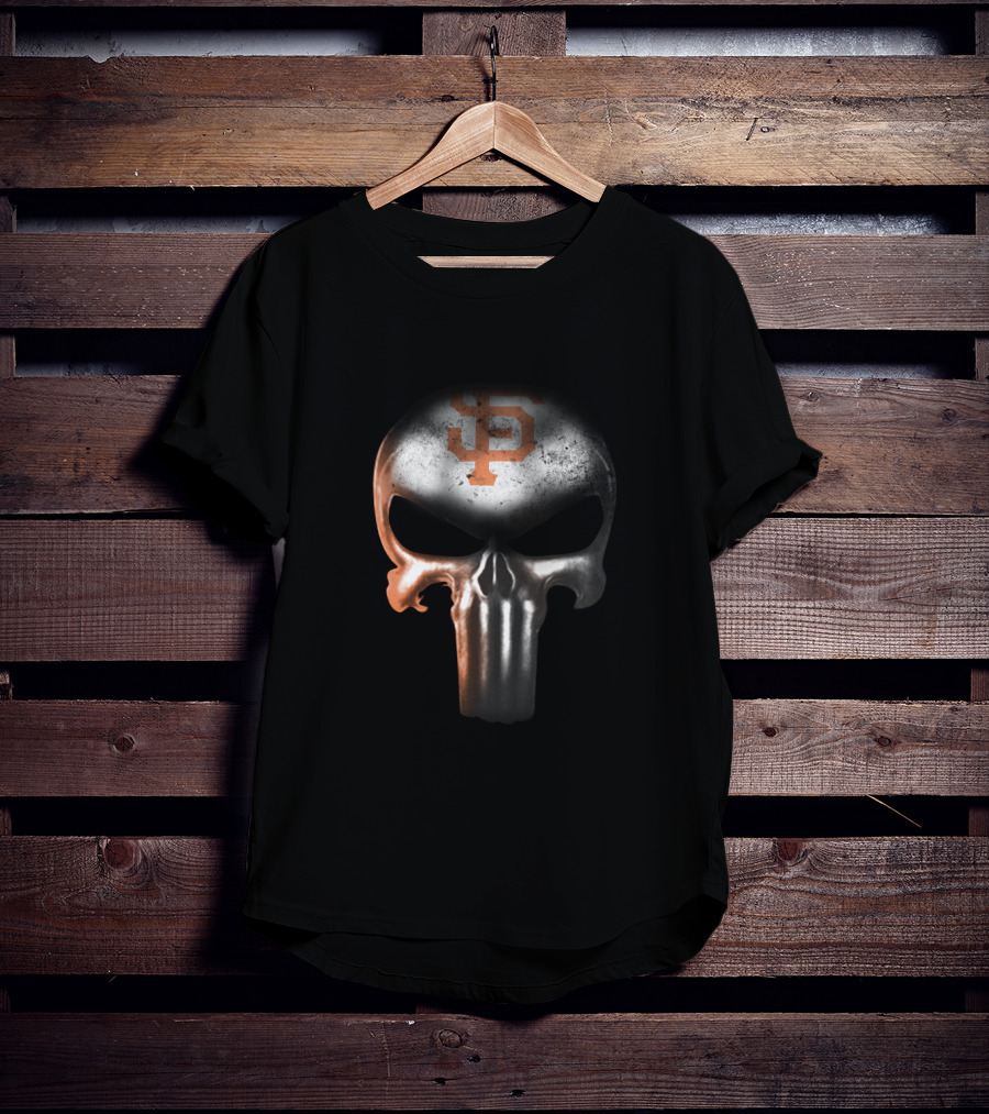 San Francisco Giants Fans The Punisher Skull MLB T-Shirt