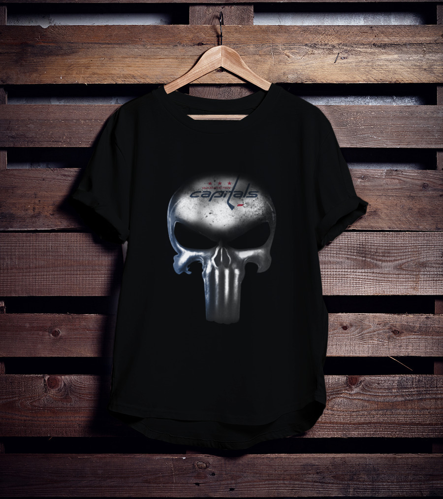 Washington Capitals NHL Punisher Skull Fan T-Shirt