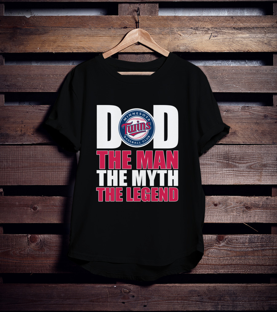 Minnesota Twins Dad Baseball Club The Man The Myth The Legend T-Shirt