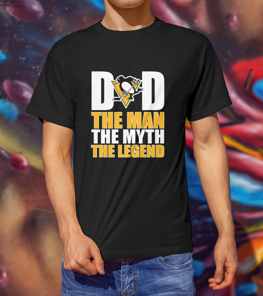 Pittsburgh Penguins Dad The Man The Myth The Legend T-Shirt