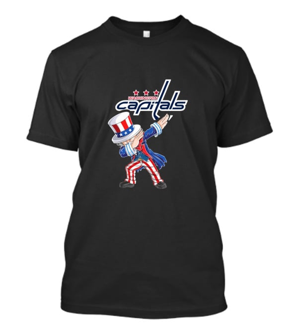 Uncle Sam Dabbing Washington Capitals 4Th July Celebration T-Shirt
