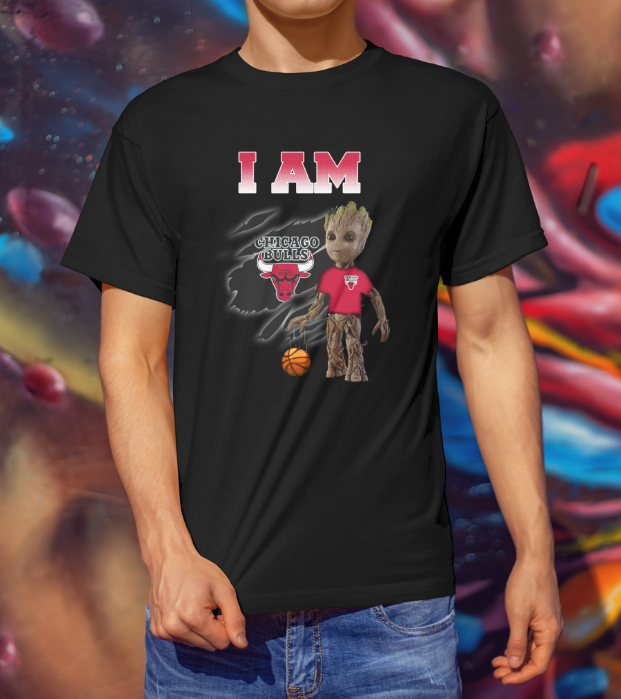 I'm Chicago Bulls Groot Basketball Fan T-Shirt