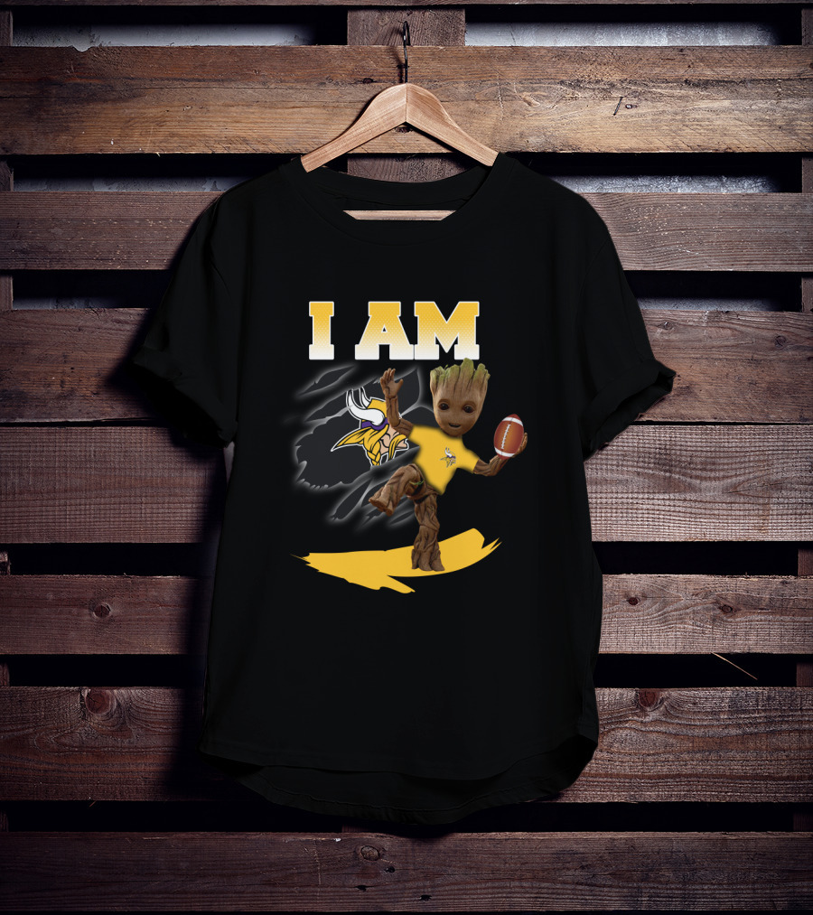 I Am Groot Minnesota Vikings Football Fans T-Shirt