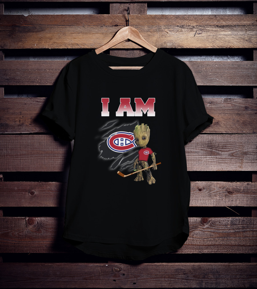 I Am Montreal Canadiens Groot Hockey Fans T-Shirt